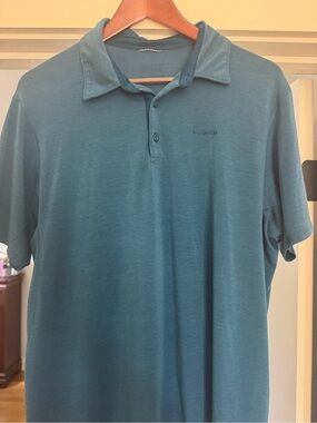 Men's Patagonia Teal Short-Sleeve Polo Shirt